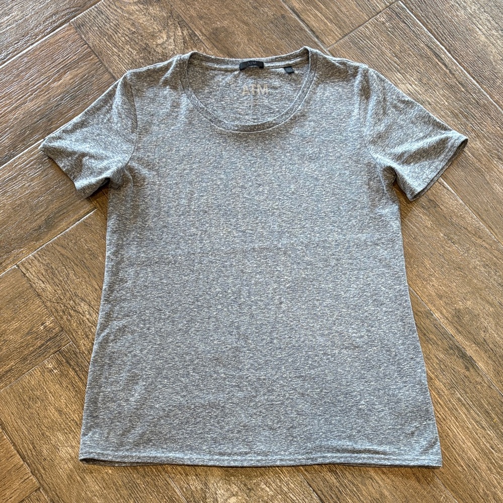 ATM Anthony Thomas Melillo Heather Gray Short Sleeve Crewneck Tee